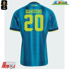 Colombia Juan Fernando Quintero #20 Segunda Equipación Mundial 2026 Manga Corta